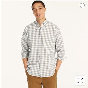 J Crew NWT Secret Wash organic cotton poplin shirt
